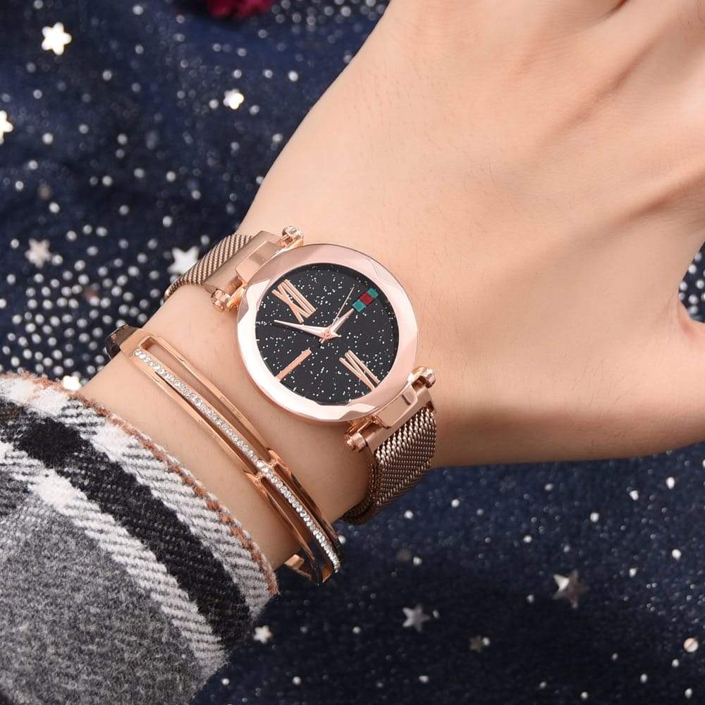 Luna Watch Magnet Milan Starry Mme Shaking Sound Explosion Modèles Spot