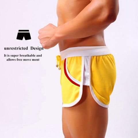 Men Running Shorts Gym Training Sportwear Home Leisure Wear Fitness 