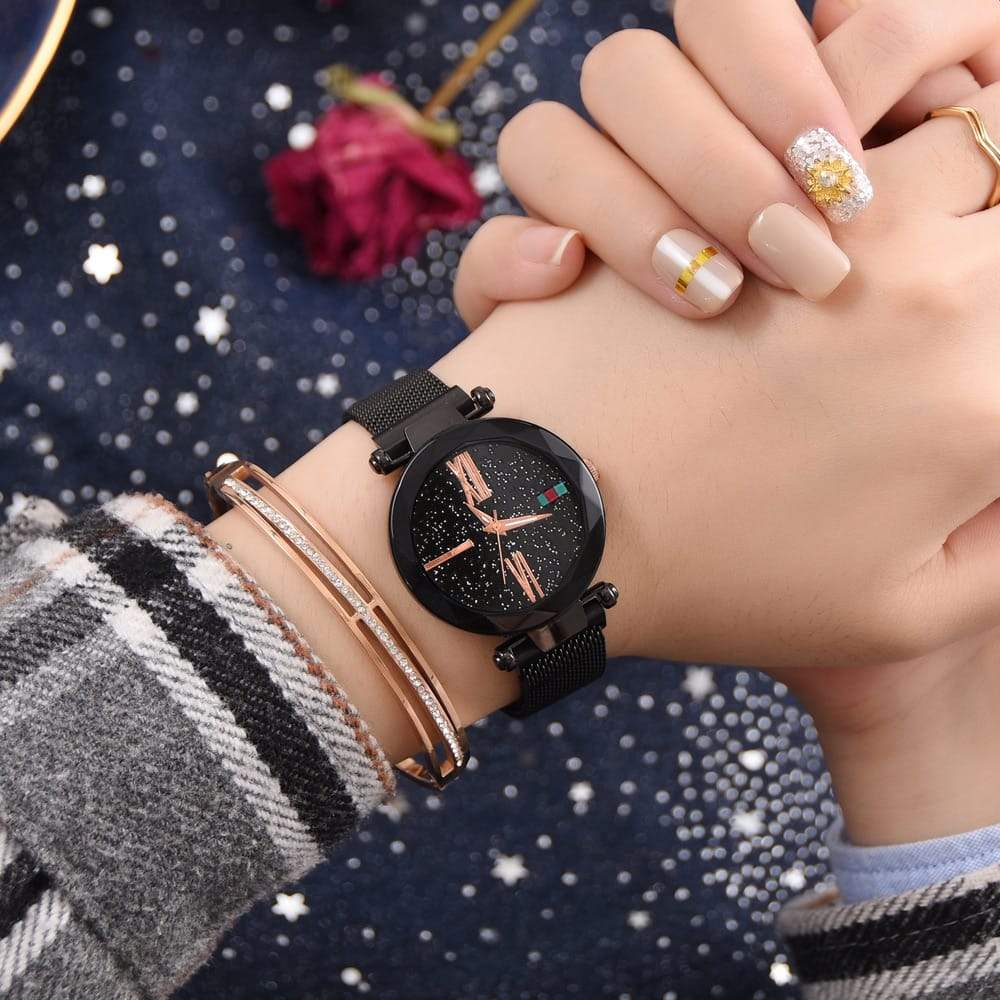 Luna Watch Magnet Milan Starry Mme Shaking Sound Explosion Modèles Spot