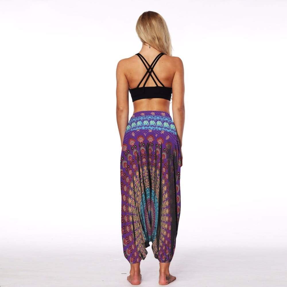 Legging violet cu lanternă aztec (5)