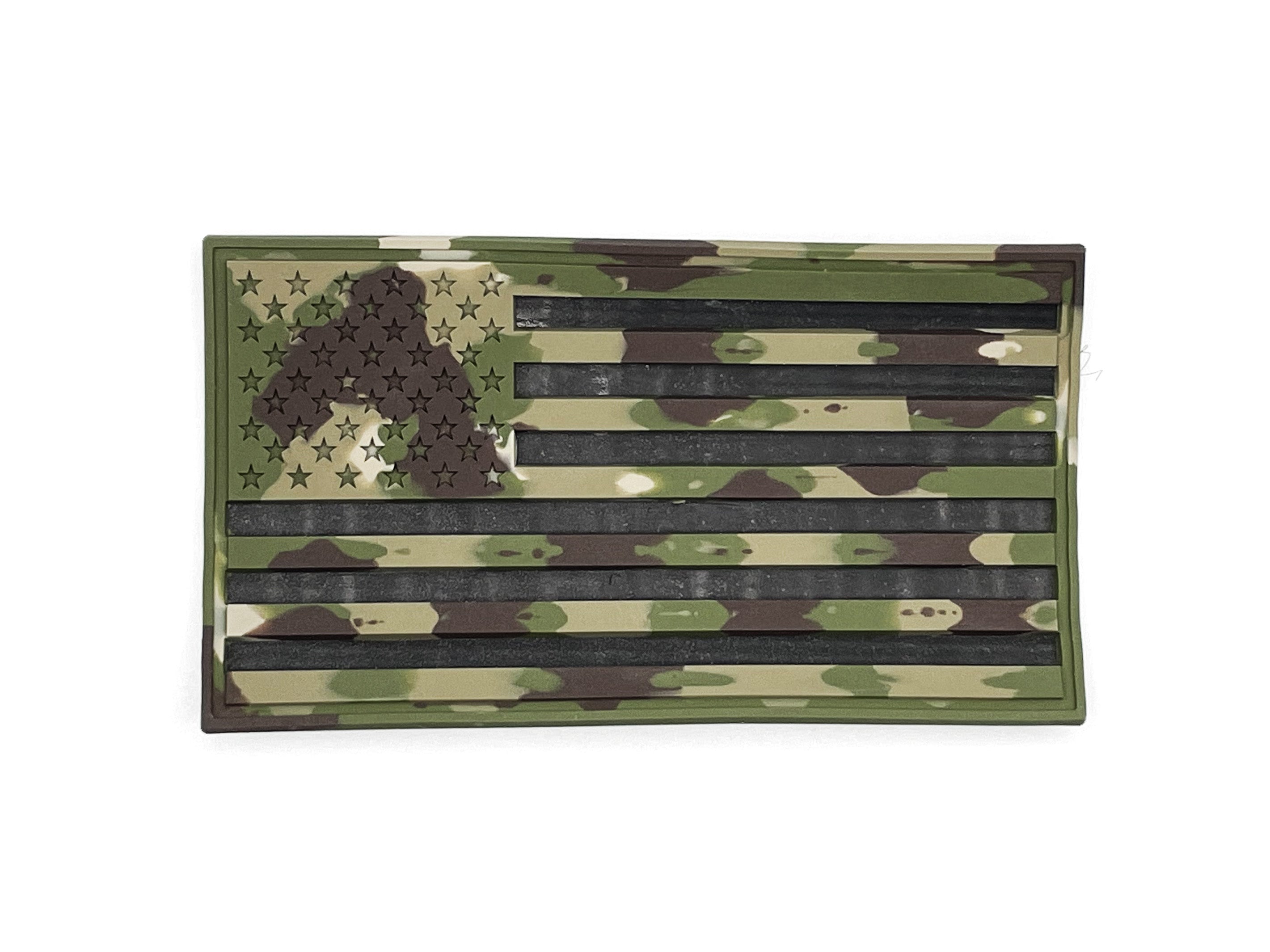 American Flag Multicam Morale Patch (PVC)