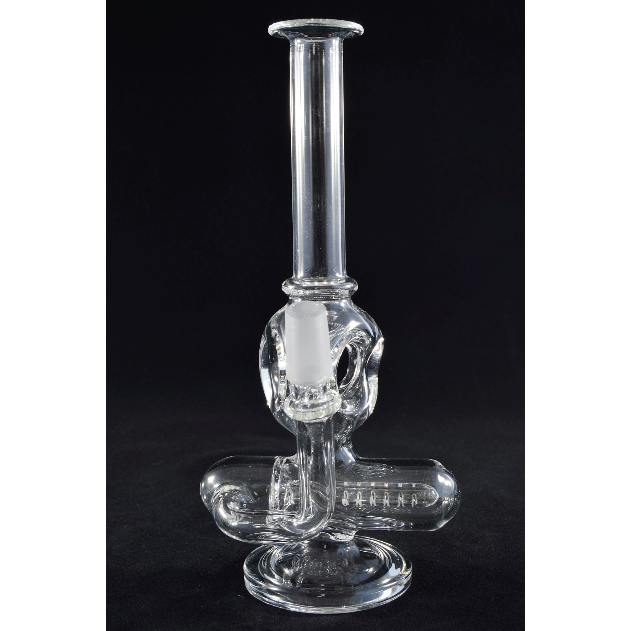 18.5 Recycler Style Donut Percolator Glass Water Pipe — Smokerolla®