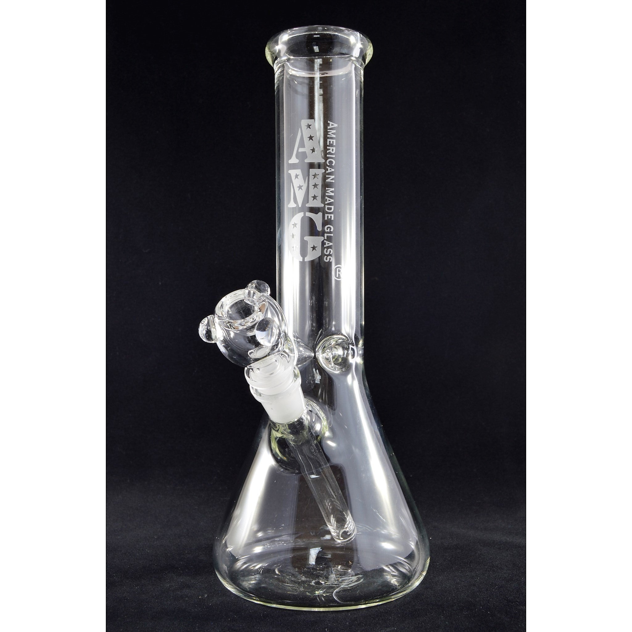 Amg Glass Tall 12 Inch Clear Beaker Base Glass Bong Water Pipe Glass City Pipes