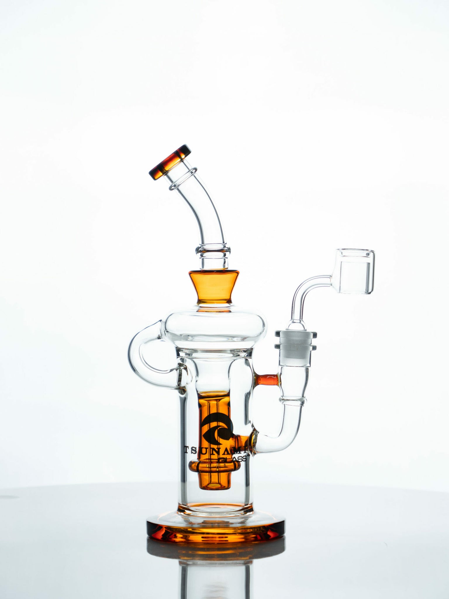 Tsunami 10″ Showerhead Recycler Glass Dab Rig Water Pipe – Glass City Pipes