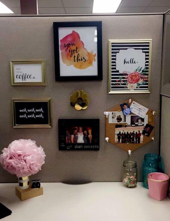 Minimalist Cubicle Decor Ideas to Add Personality