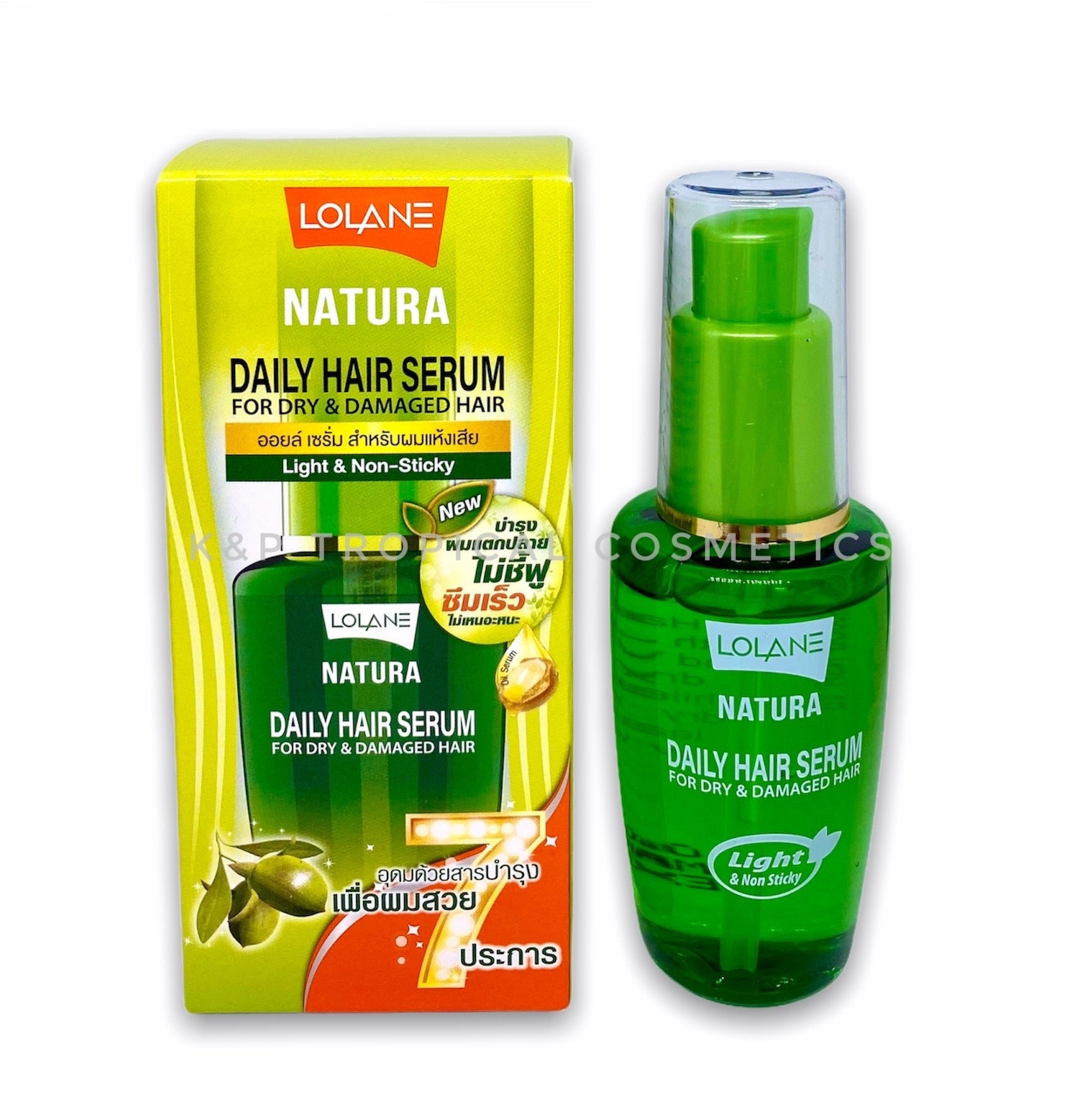 LOLANE Daily Hair Serum Magic in one (Green) 50 ml., Сыворотка для вос –  K&P Tropical Cosmetics