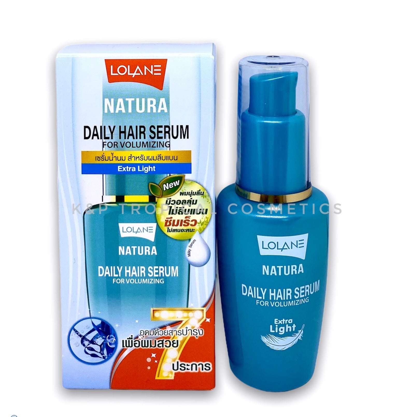 LOLANE Natura Daily Hair Serum For Volumizing(blue) 50 ml., Восстанавл –  K&P Tropical Cosmetics