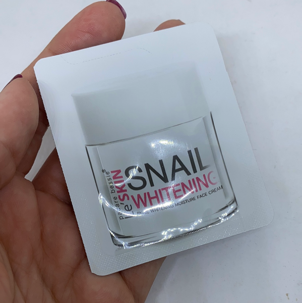 Le'SKIN Snail Whitening cream (promo version) 2 ml., Крем для лица с муцином улитки Отбеливание и Омоложение (промо версия) 2 мл.