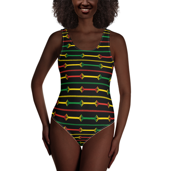 rasta one piece swimsuit