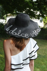 TwoBakedBuns personalized black floppy hat 