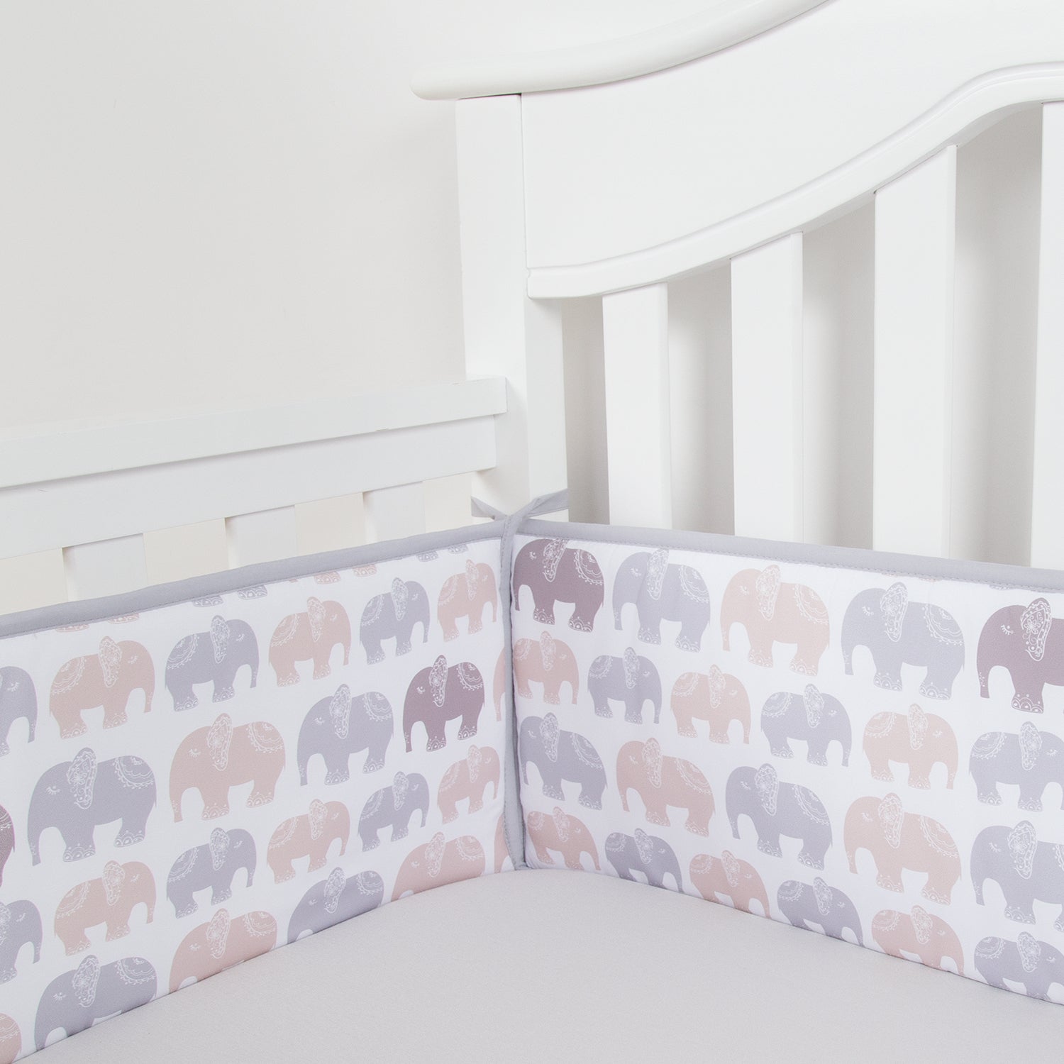 elephant crib bumper