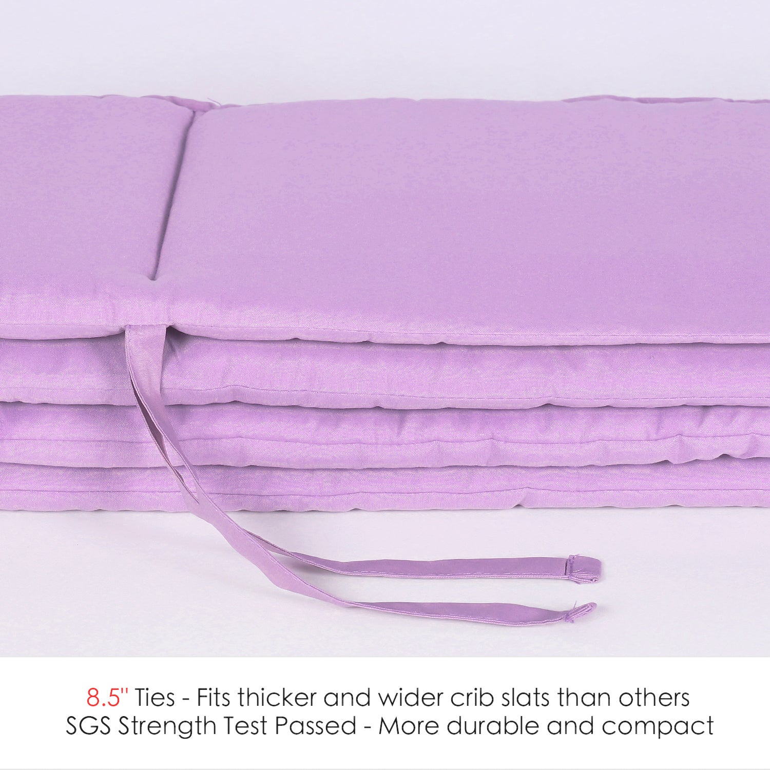 purple crib bumper