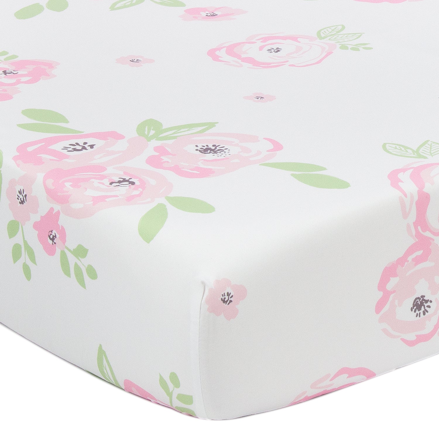 Microfiber Crib Sheet Floral Tillyou