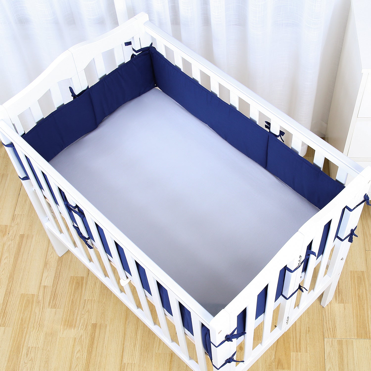 mini crib breathable bumper