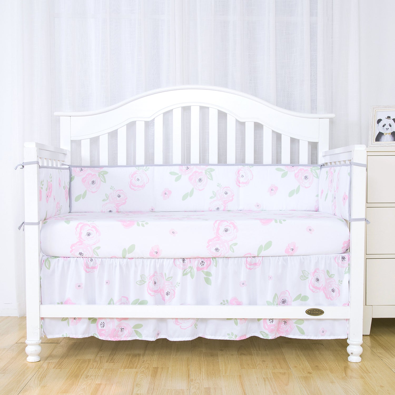 Out Of Stock Microfiber Crib Bed Skirt Dust Ruffle Floral