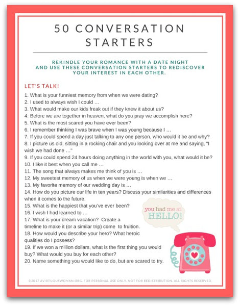 Dating Talk, Conversation Starters | Actividades para …