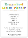 Homeschool Lesson Planner | Binder | 43 Pages