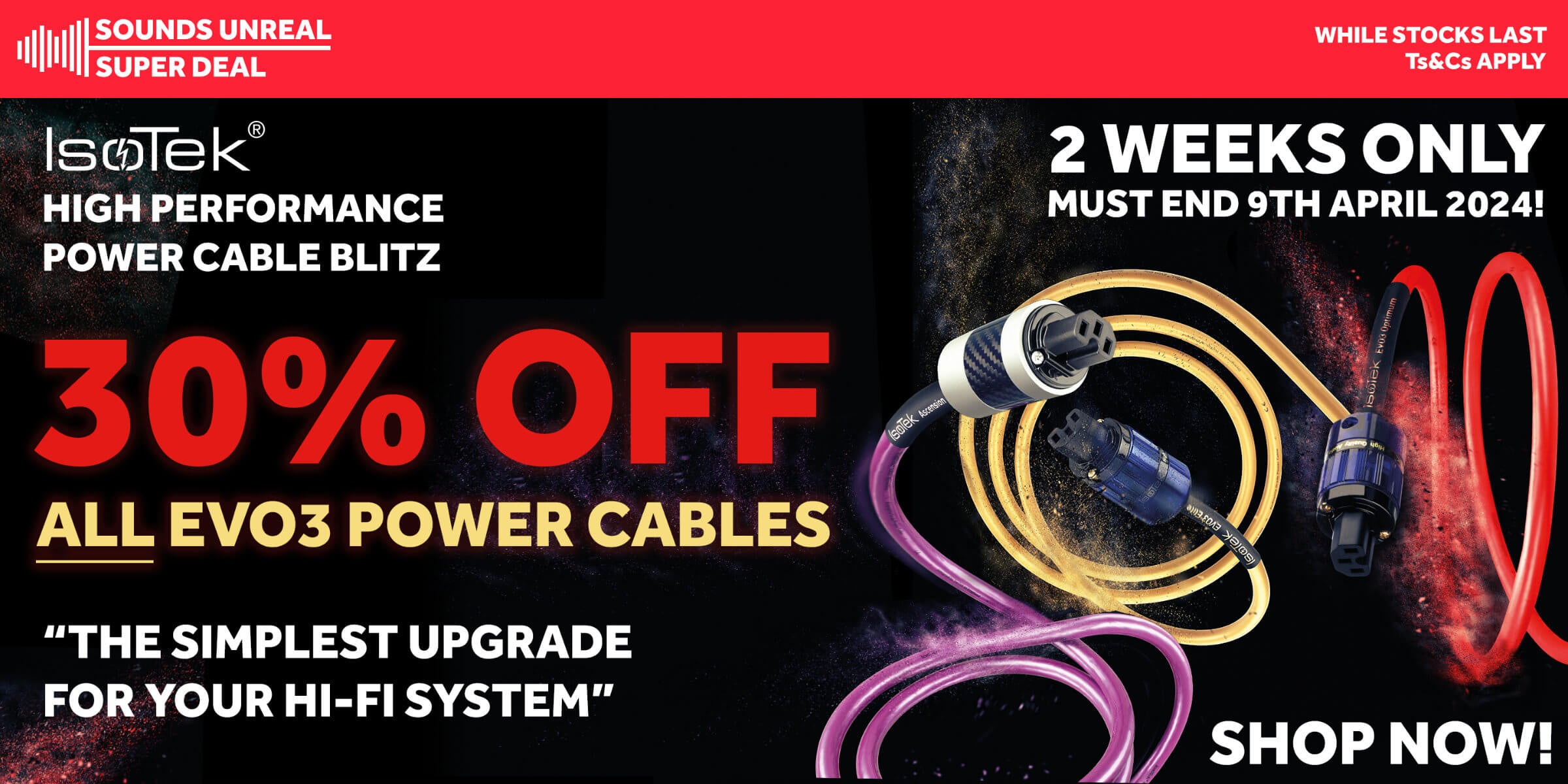 IsoTek Cable Blitz Promotion