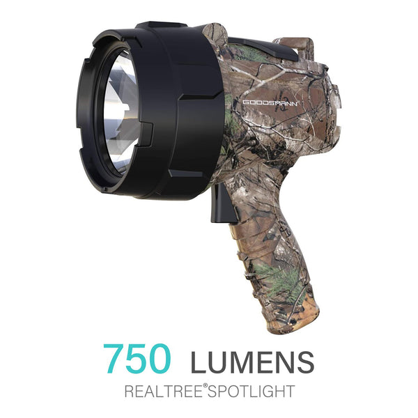 RealTree Bright 1200 Lumen Rechargeable Flashlight High Power Great for  Camping Hunting Fishing and Power Outage