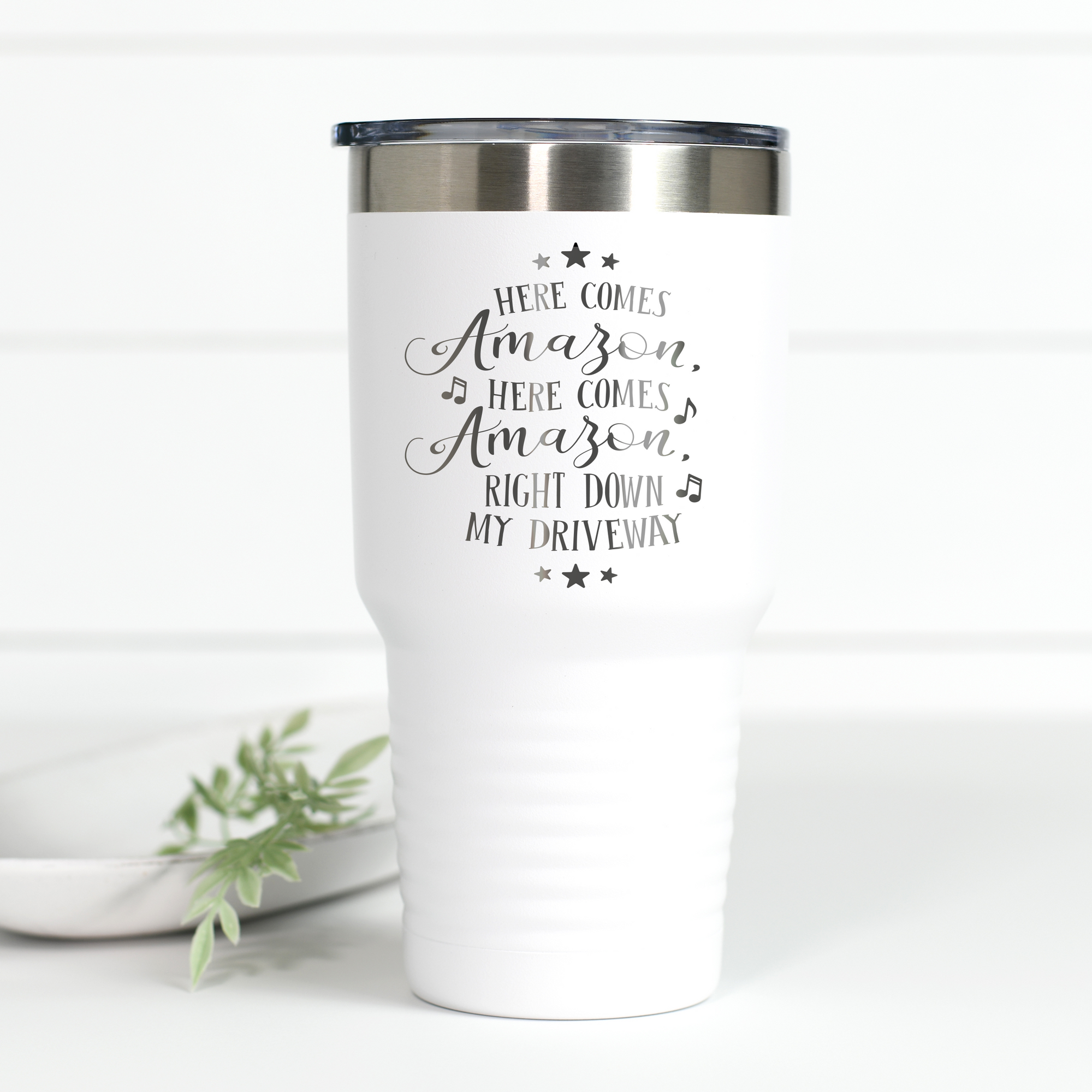 Personalized 40 oz Charger Tumbler with Handle - Kansas City Kreations