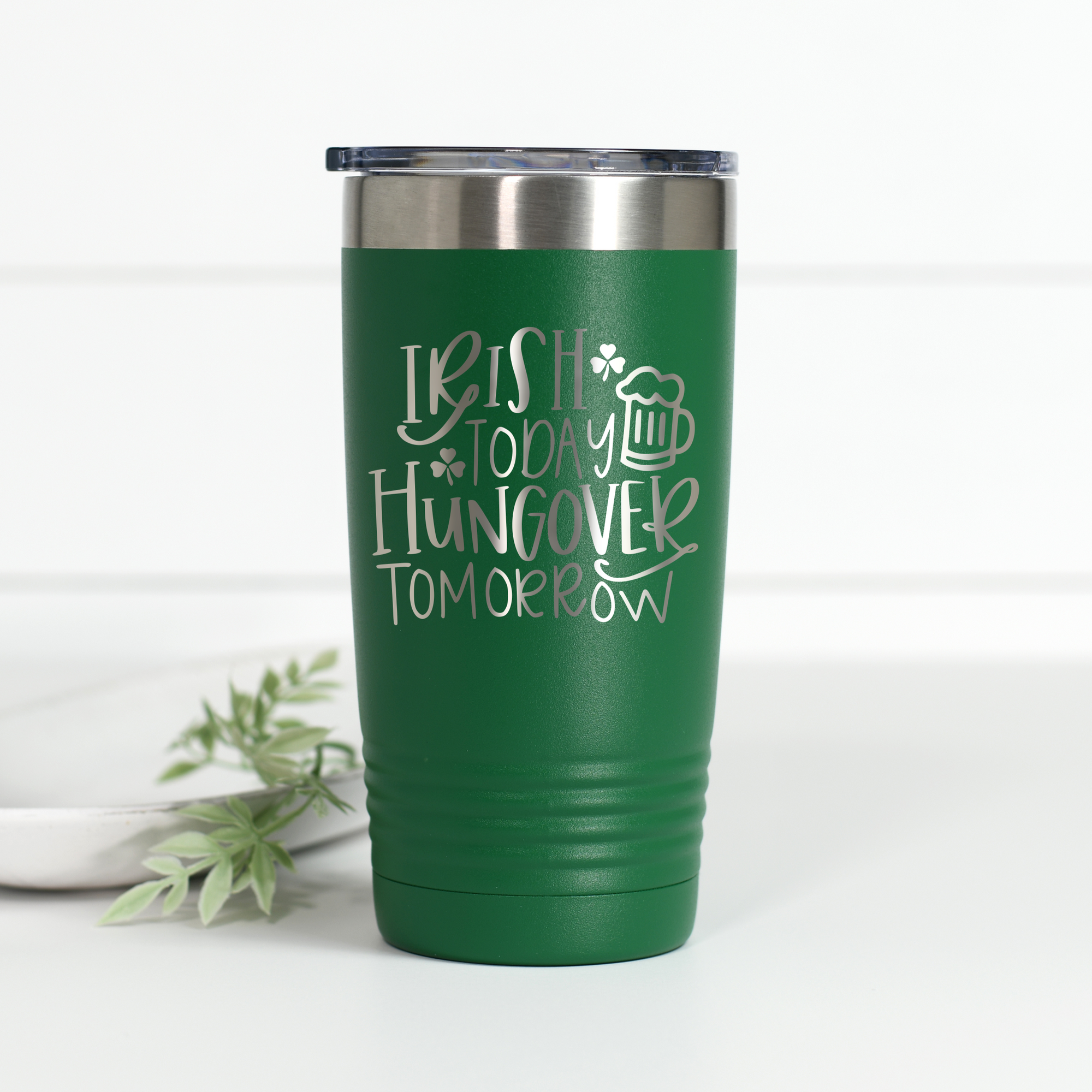 KING OF THE GRILL 30 oz Drink Tumbler With Straw