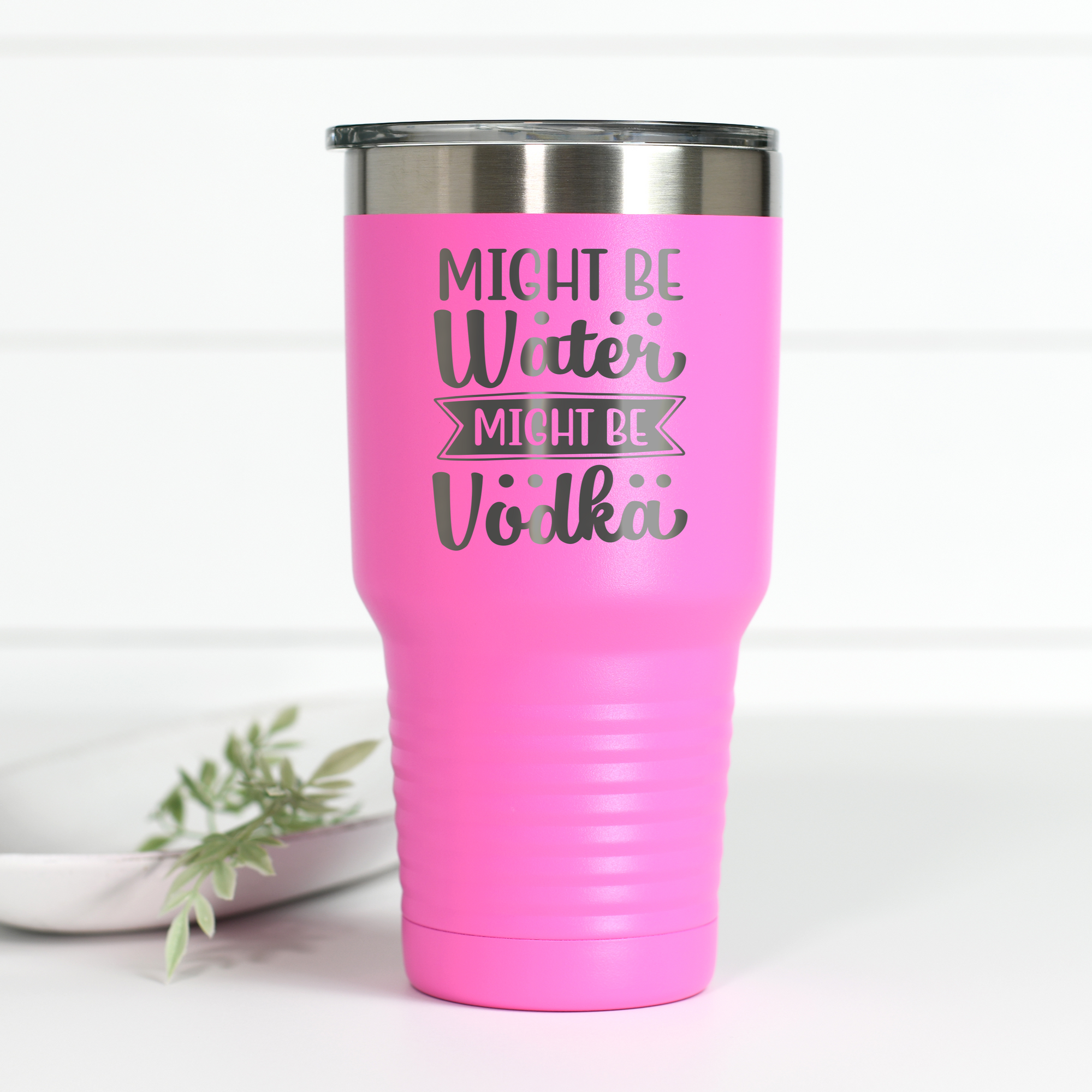 This is probably Tito's - whiskey - rum - custom - engraved 30 oz tumbler -  Fun Love Designs