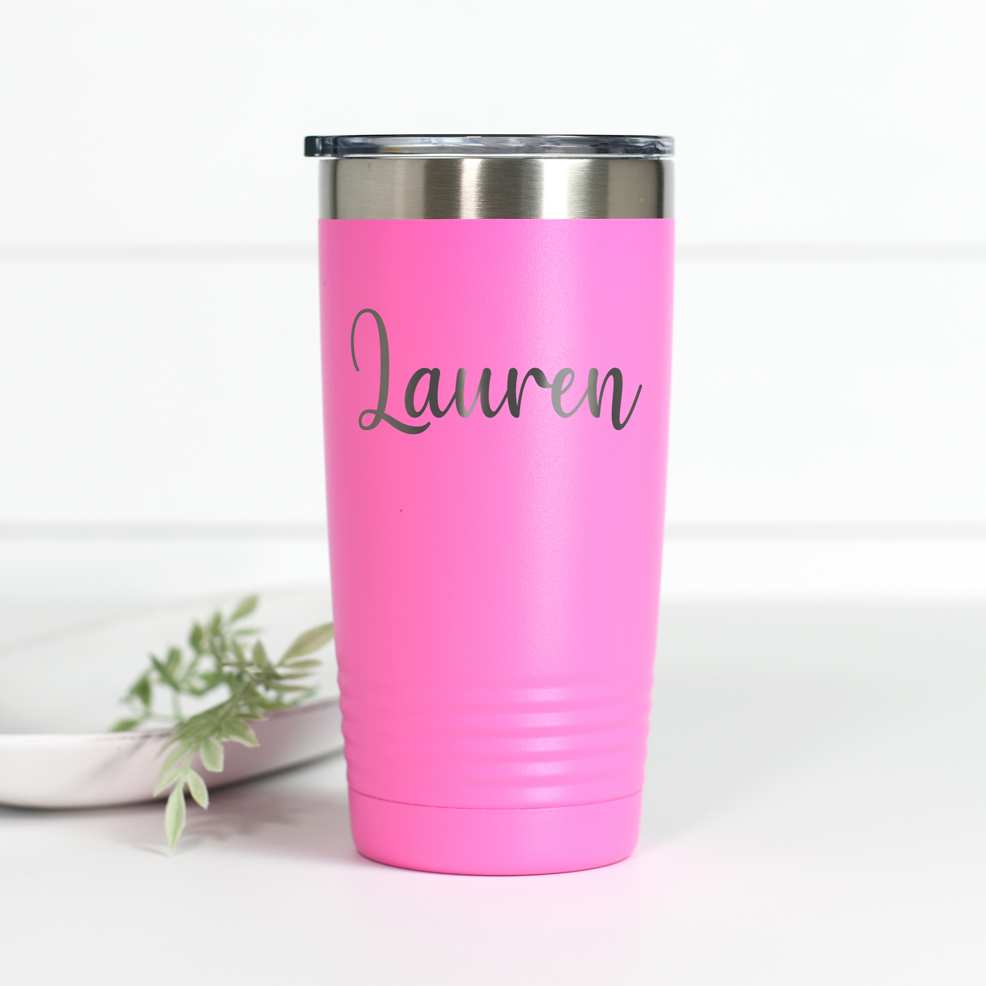 Hot Pink 40 Oz Tumbler Cup with Handle – Jaded the Boutique