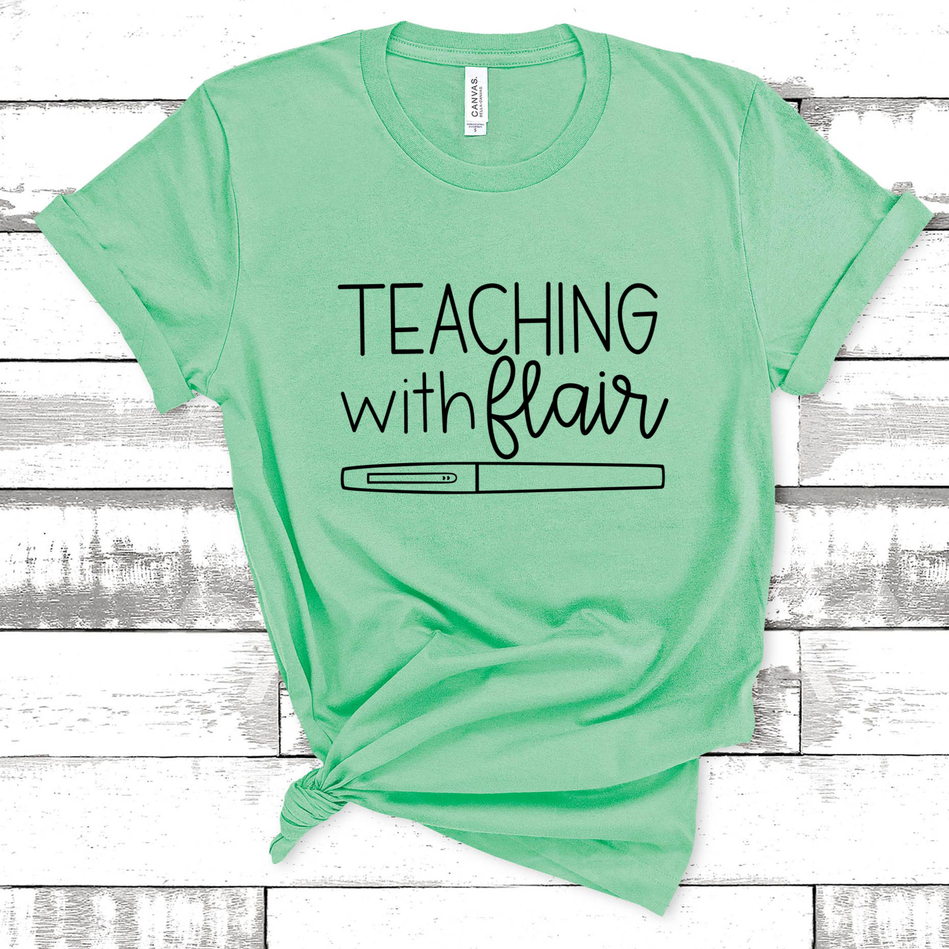 Teaching With Flair, Flair Pens Teacher Shirt, Teacher Tee, - Inspire Uplift