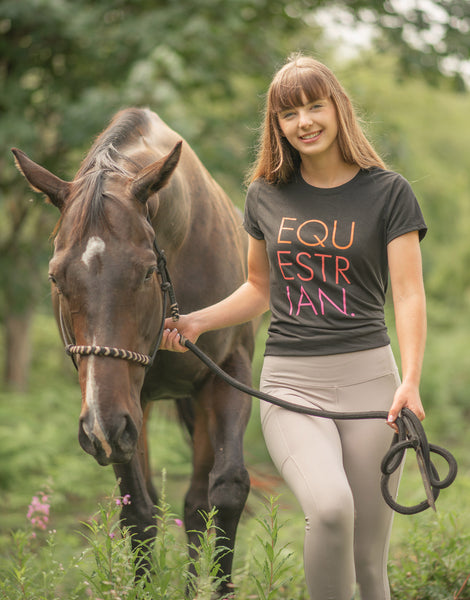 Equestrian design t-shirt