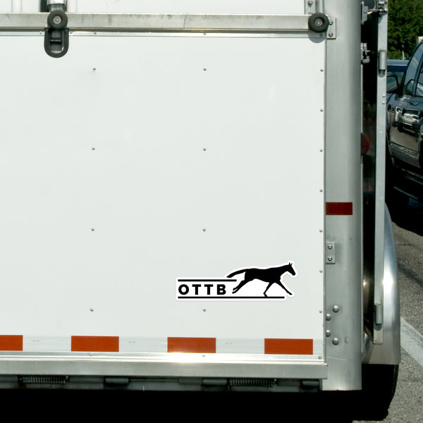 horse trailer bumper sticker