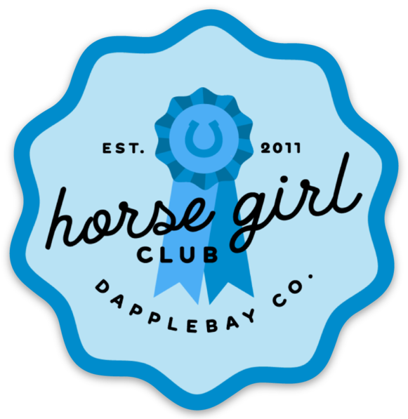 horse girl sticker 