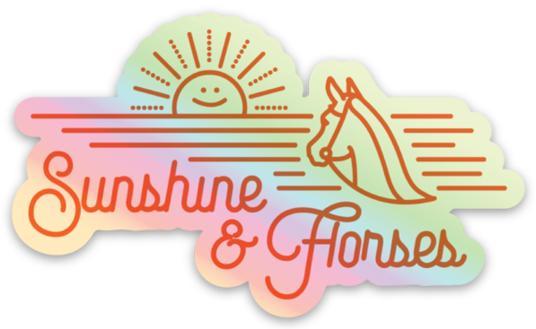sunshine & horses sticker