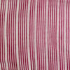 Pure Cotton Dabu Light Coral Burgundy With Stripes Hand Block Print Fabric