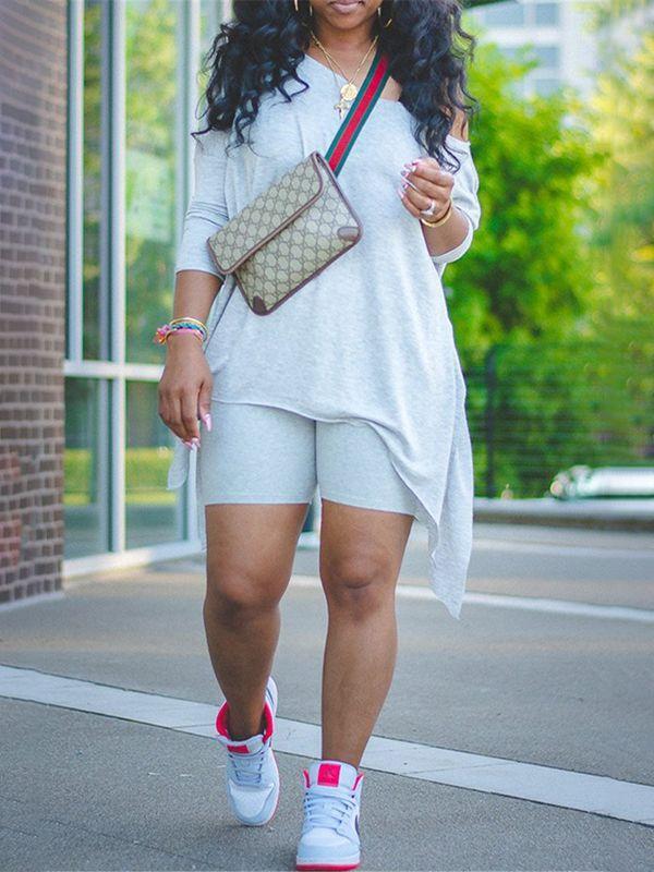 biker shorts with fringe on the side