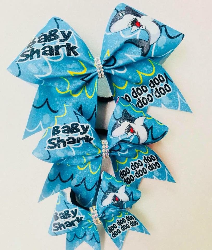 Baby Shark” Bow – Build A Bowtique