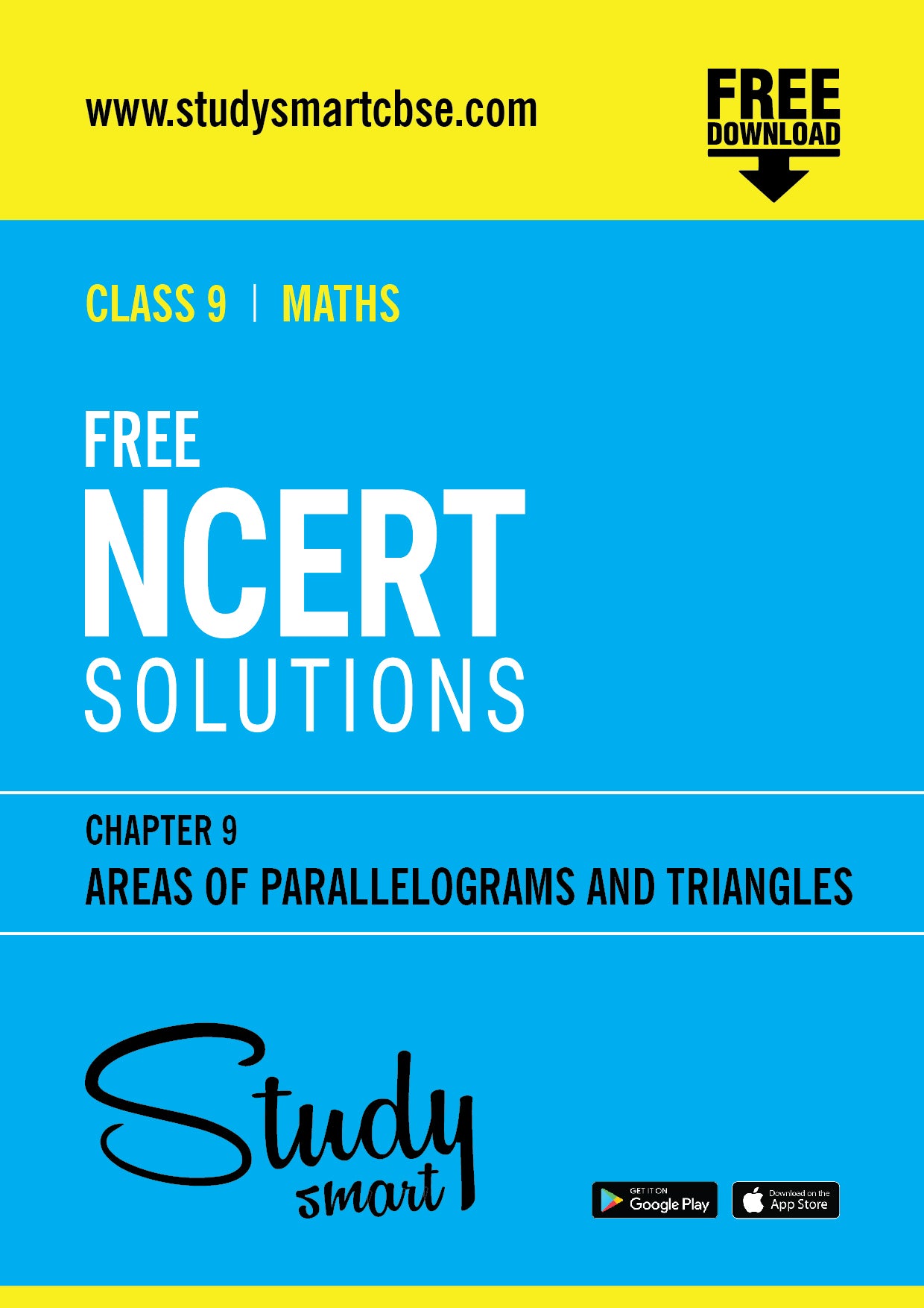 NCERT Solutions Class 9 Maths Chapter 9 Areas of Parallelograms