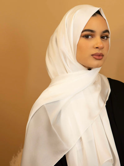 Luxury Chiffon Hijab - White – Voile Chic - Canada