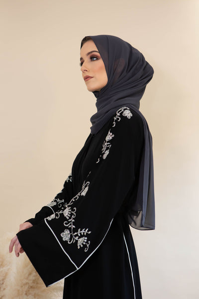 Open Abaya - Plain & Embellished Abayas | Aaliya Collections