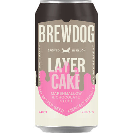 Brewdog x Overworks - Layer Cake - Marshmallow & Chocolate Stout - 440ml Can - BeerCraft of Bath