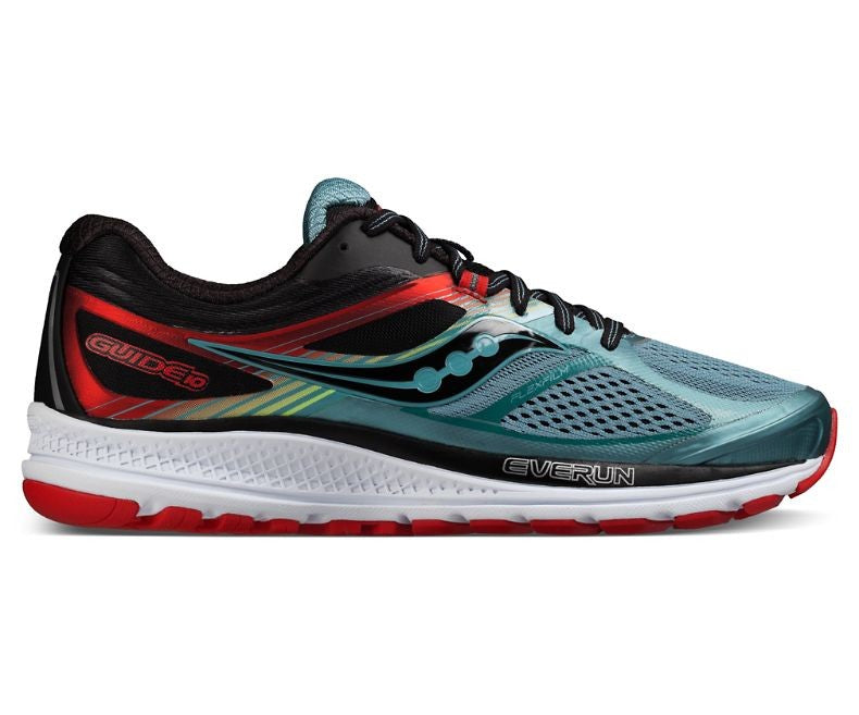 saucony guide 10 mens shoes blueblackred