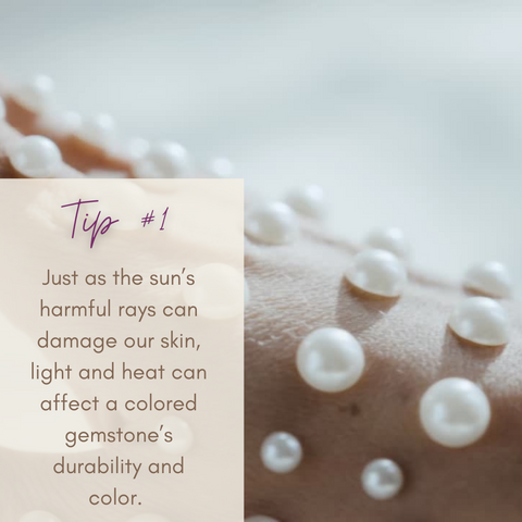 Tip 1 graphic of a hand with pearls laid on it.