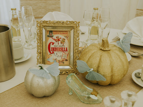 Cinderella Wedding Table Centerpiece ideas