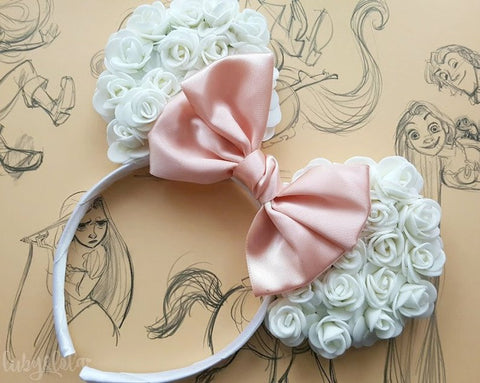 bride to be floral ears