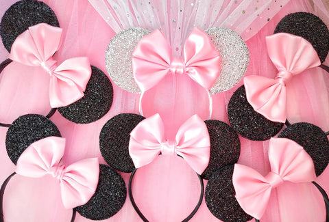 pink bow minnie hen do party accessories