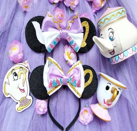 Teapot and Teacup Minnie Mouse Ears lubyandlola ears