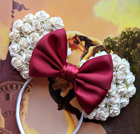 cream minnie mouse ears bride to be