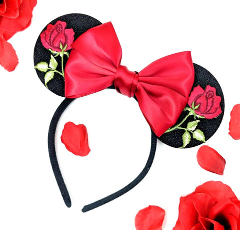 red rose minnie ears