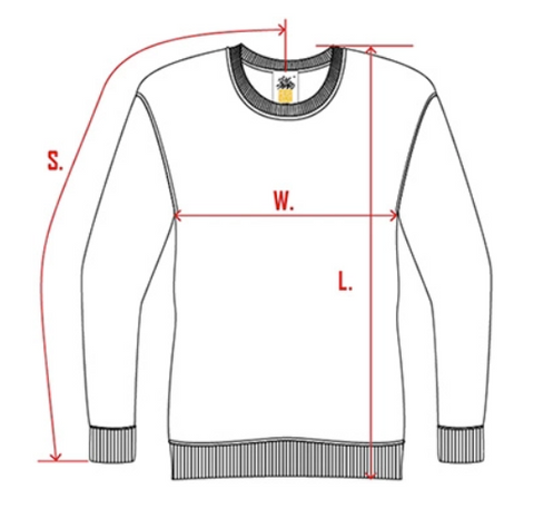 Sweatshirt Measurements