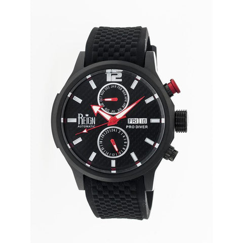 Reign Capetain Automatic Watch w/Day/Date - Black REIRN1104