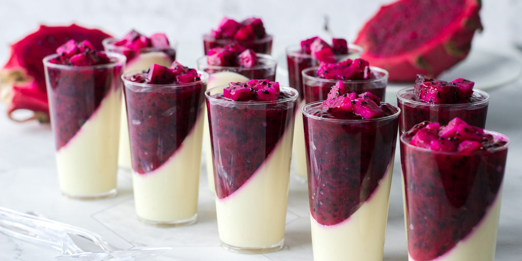 dragon fruit panna cotta